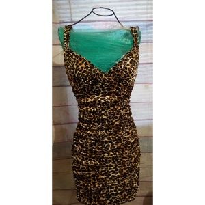 City Triangles Dresses - Brown spotted dress size Medium City Triangles Dresses - Brown spotted dress size Medium